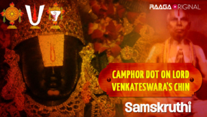 Camphor Dot on Lord Venkateswara's Chin
