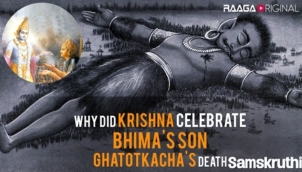 Why did Krishna celebrate Bhima's son Ghatotkacha's death