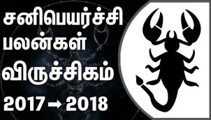 Viruchigam Rasi (Scorpio) Sani Peyarchi Palangal 2017-2018