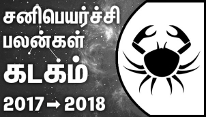 Kadagam Rasi (Cancer) Sani Peyarchi Palangal 2017-2018